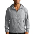 thumbnail image 2 of Yaoyar Mens Sun Shirt Upf 50+ Rash Guard Long Sleeve Zip Up Fishing Hoodie Breathable Ice Silk Jackets with Pockets, 2 of 8