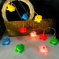 thumbnail image 2 of Cute Frog String Lights Colorful Frog Birthday Decoration Prince Frog Battery Operated String Lights Decorative Animal Lights for Wall Window Yard Garden Party Decor, 2 of 12