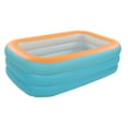thumbnail image 1 of Inflatable Swimming Pool, 2.6m/8.5ft Foldable Large Size Kiddie Pool, Easy Set Up Kids Pool, Backyard, Outdoor Summer Water Party For Family, Bathing And Soaking, Pool For Kids, 1 of 8