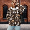 thumbnail image 2 of Yuyamidu Coffee Sweatshirts for Women Trendy Comfrt Hoodie Womens Zip Up Sweatshirt Plus Size Sweatshirts for Women Zip Up Hoodie Y2K 2XL, 2 of 8