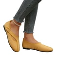 thumbnail image 5 of IEMIEMIEM Women's Mary Jane Flats Comfortable Dressy Ballet Flats Casual Round Toe Slip On Non Slip Office Work Woman Walking Shoes 8.5 Wide Yellow, 5 of 8