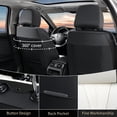 thumbnail image 3 of FLORICH Front Pair Car Seat Covers, Premium Faux Leather Seat Protectors, Breathable Material Cushions Universal Fit for Most Cars, Black & Withe, 3 of 9