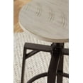 thumbnail image 5 of Signature Design by Ashley Furniture Karisslyn Swivel Stool (2/CN), Whitewash/Black, 5 of 6