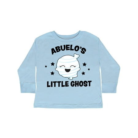 

Inktastic Cute Abuelo s Little Ghost with Stars Gift Toddler Toddler Girl Long Sleeve T-Shirt