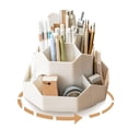 thumbnail image 2 of Rotating Pen Holder Pencil Organizers,9 Slots 360-Degree Pencil Pen Desk Organizers, Desktop Organizers (White), 2 of 8
