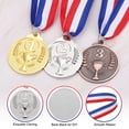 thumbnail image 3 of Uxcell Award Metals, Prize Medals Trophy Winner Medals with Neck Ribbon Silver, 3 of 7
