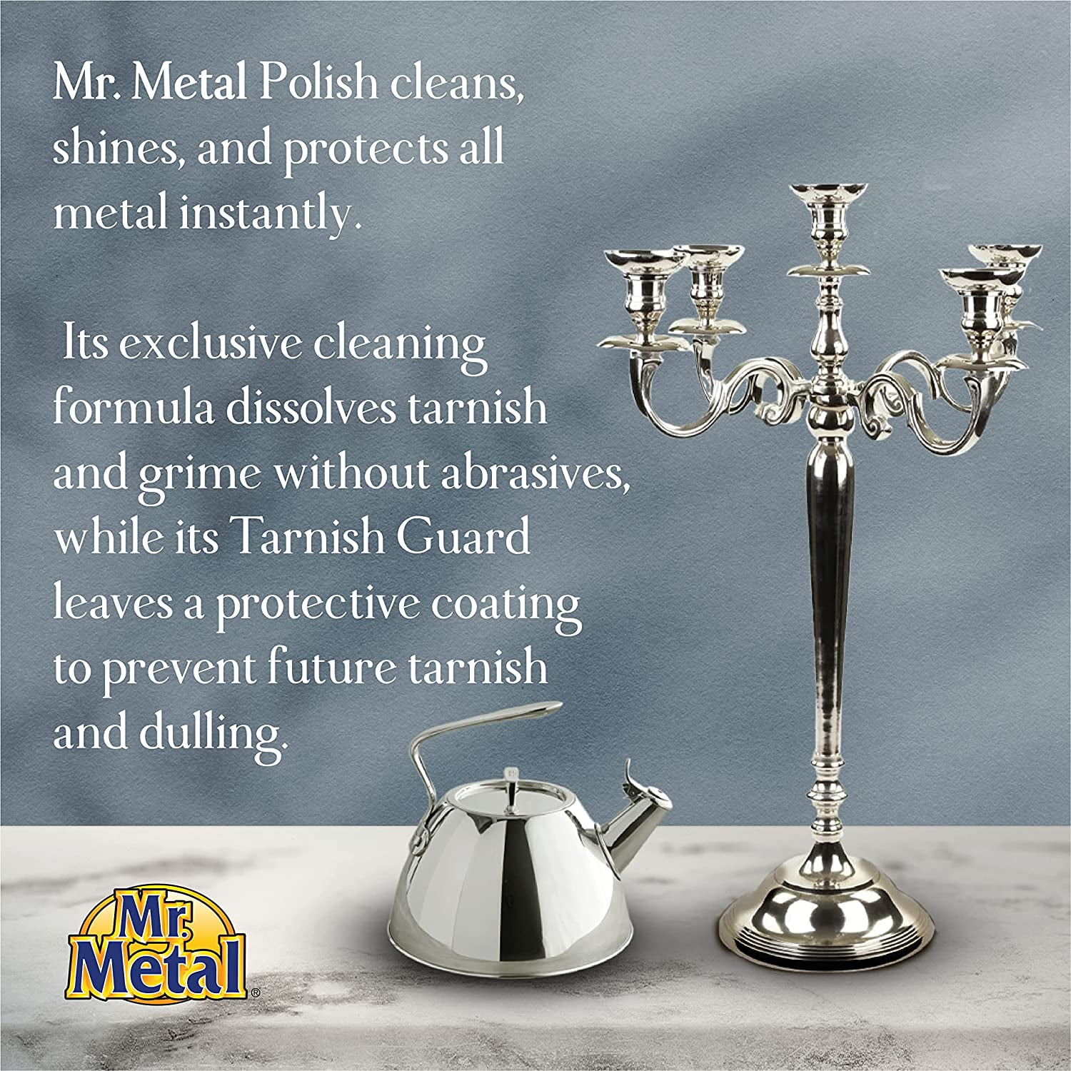 6 pk Mr. Metal Metal Cleaner Polish Protect Made in USA 8oz