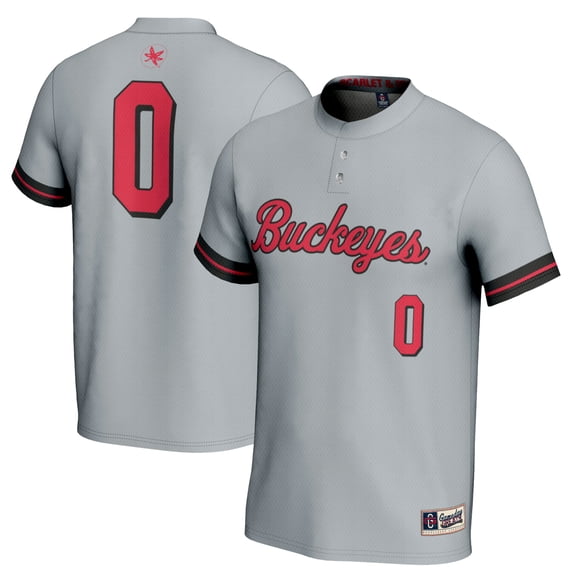 Unisex GameDay Greats #0 Gray Ohio State Buckeyes Softball Lightweight Fashion Jersey