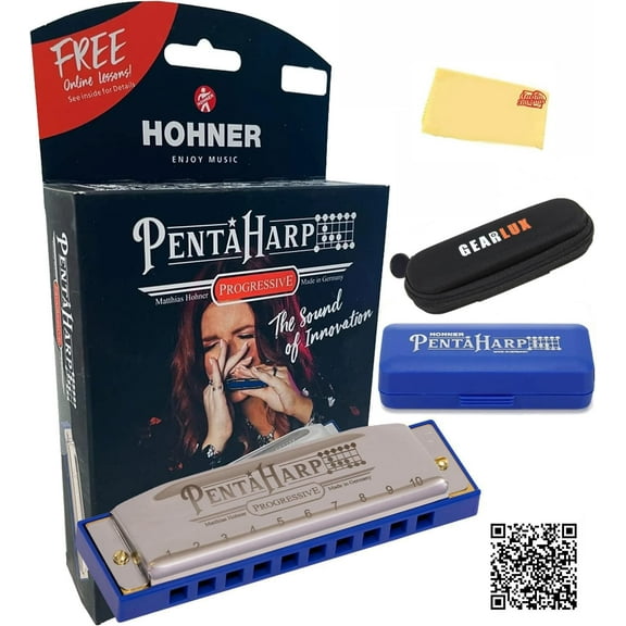 Hohner PentaHarp Harmonica - Key of G Minor w/ Zip Case