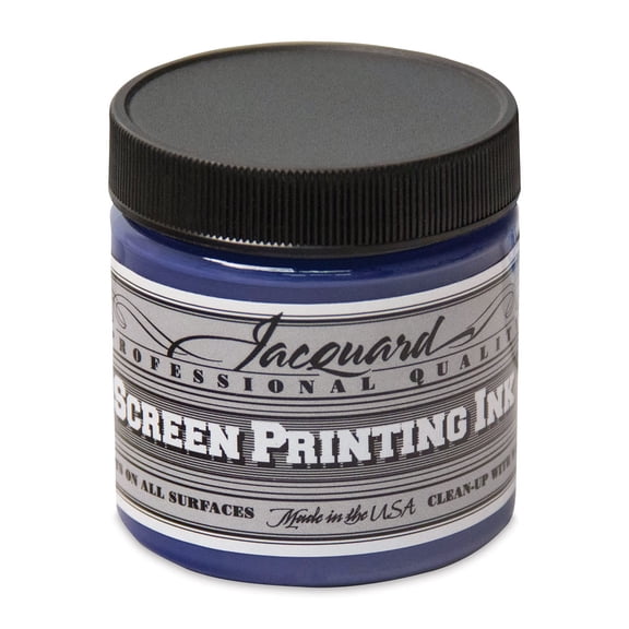Jacquard Screen Printing Ink - Opaque Navy, 4 oz