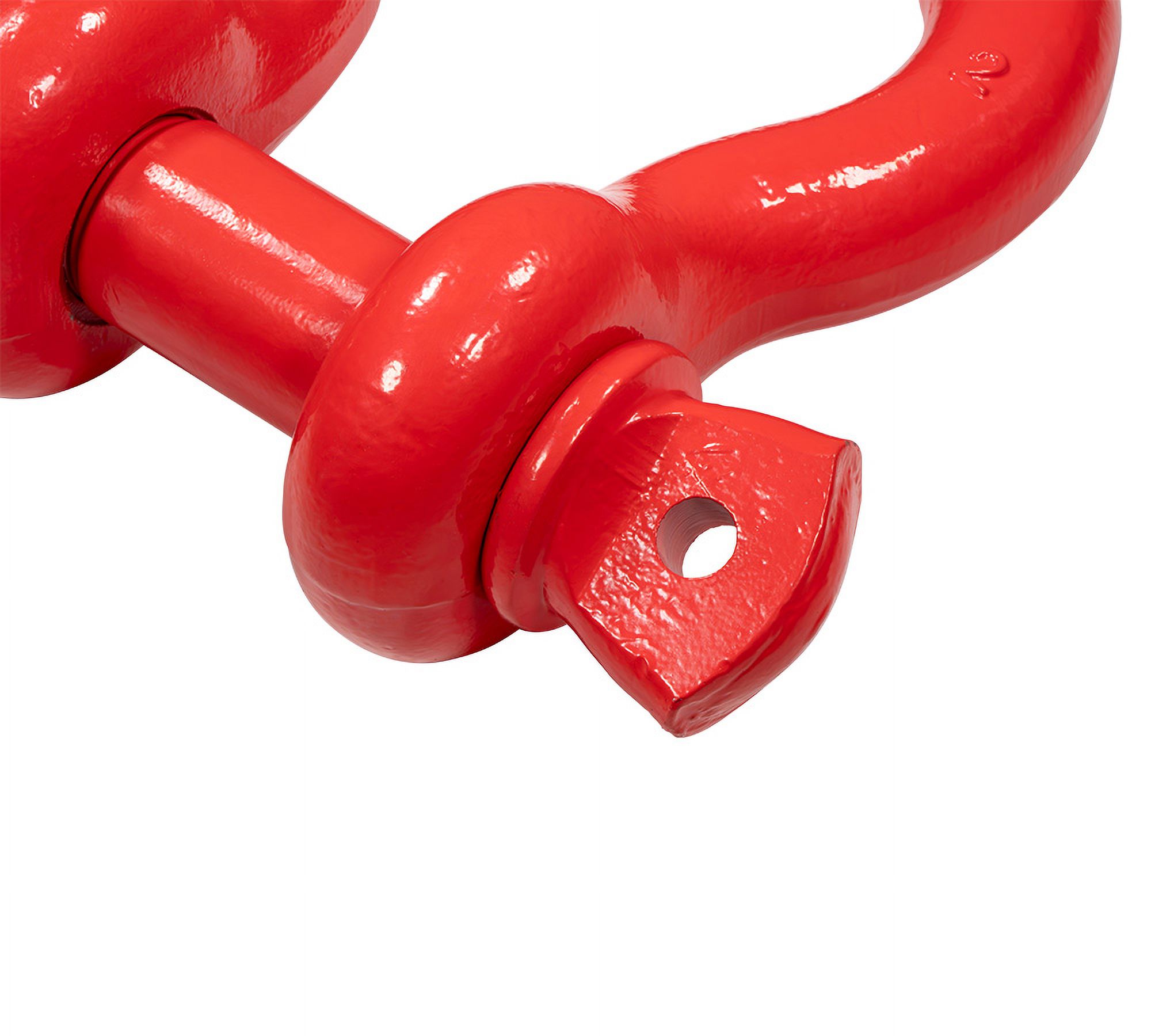 2" Anchor Shackle Forged Carbon Steel w/ Alloy Screw Pin Load Limit # 35 Tons (70,000 lbs) | Double Rust Protection Heavy Duty D Ring Shackle for Towing, Rigging & Vehicle Recovery