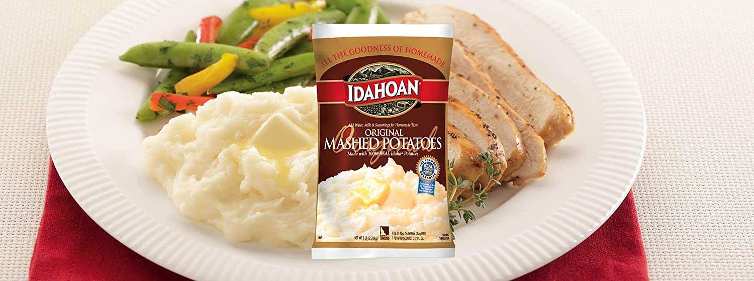 Idahoan Original Mashed Potatoes, Made with Naturally GlutenFree 100