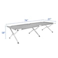 thumbnail image 6 of Portable Folding Camping Cot with Carrying Bag, Folding Camping Cots for Adults, Outdoor Cot Bed for Traveling, Beaches, Parks, Stable and Load-Bearing, Easy Carrying, Army Green, 6 of 9