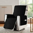 thumbnail image 3 of Subrtex Recliner Chair Cover Reversible Recline Sofa Slipcover with Side Pockets (Small, Black), 3 of 10