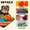 thumbnail image 2 of BESTSKY Snuffle Mat for Dogs Interactive Feeding Mat 15.4X15.4 Inch-Enrichment Puzzle Toy for Small&Medium Dogs&Cats Slow Feeder for Anxiety&Boredom Relief Machine Washable Felt Wool Pad, 2 of 7