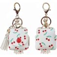thumbnail image 3 of Charging Case Cover for Apple Airpods , Cute PU Leather Case with a Couple of Drooping Tassels for Apple Airpods 1 / 2 Charging Case - White with Cher, 3 of 4