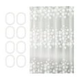 thumbnail image 2 of Christmas Snowflake Shower Curtain with Hooks - Waterproof Plastic Bathroom Decor with Reinforced Grommets, Holiday Themed Curtain for Home and Dorms, 2 of 6