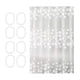 thumbnail image 2 of Accesorios de baño Cortina de ducha navideña con copos de nieve, cortina de baño de plástico, cortina de puerta con 8 ganchos, cortina de ducha festiva, cortina de ducha de plástico, 2 of 6