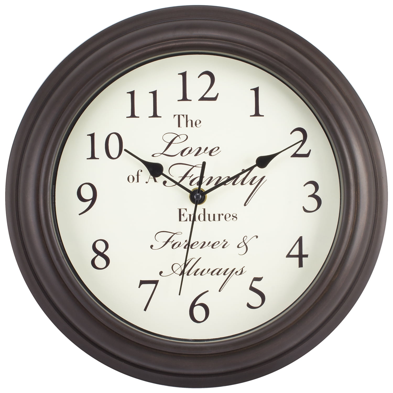 Equity by La Crosse 20898 12 Inch Forever & Always Quartz Wall Clock