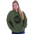 thumbnail image 3 of Hand Eye Crystal Ball Futuristic Spirit Hoodie Sweatshirt Women Men Brisco Brands L, 3 of 6