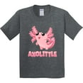 thumbnail image 3 of Inktastic Axolittle Cute Baby Axolotl Youth T-Shirt, 3 of 5