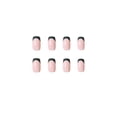 thumbnail image 4 of Fofosbeauty 24pcs Press on False Nails, Square Fake Nails, Square French Gray, 4 of 8