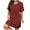 Red, variant on GigrtiJin Womens Summer Plus Size Dresses Round Neck Short Sleeve Polka Dots Dress Fashion Casual Loose Tshirt Dress