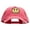 Red, variant on Smiley Face Embroidered Big Size Washed Pigment Dyed Cap - Black XL-3XL