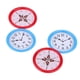 thumbnail image 1 of 4 piezas de en miniatura modelo de simulación reloj de pared decoración para hogar-rojo y azul, 1 of 9