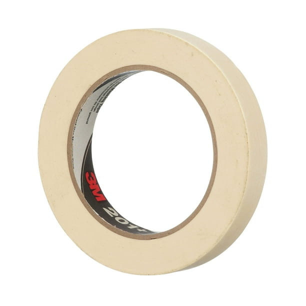 Cinta adhesiva 3M 201+ de uso general, 18 mm x 55 m, color canela, 48 unidades
