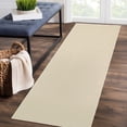 thumbnail image 2 of Geetinfly 2*6FT Area Rugs 1330Gsm 700Gsm Polypropylene Pineapple Ring Plain Washed Back Carpet-Modern-Sumeng Beige, 2 of 8