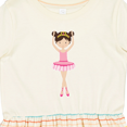 thumbnail image 4 of Inktastic Ballerina with Two Buns Girls Toddler Dress, 4 of 5