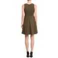 thumbnail image 3 of Romeo and Juliet Couture OLIVE Polka Dot Stud Fit & Flare Mini Dress M, 3 of 5
