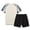 Beige, variant on Afuyipoi Boys Girls 2-Piece Activewear (5-15 Years) Youth Quick-Dry Breathable Sports T-Shirt and Shorts Soccer Training Uniform Set For Kids Beige M(11/12)