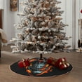 thumbnail image 5 of Salouo Flame Metal Skull Christmas Tree Skirt 36" Farmhouse Christmas Decorations Snowman Xmas Tree Skirt Tree Mat for Holiday Party Decor, 5 of 8