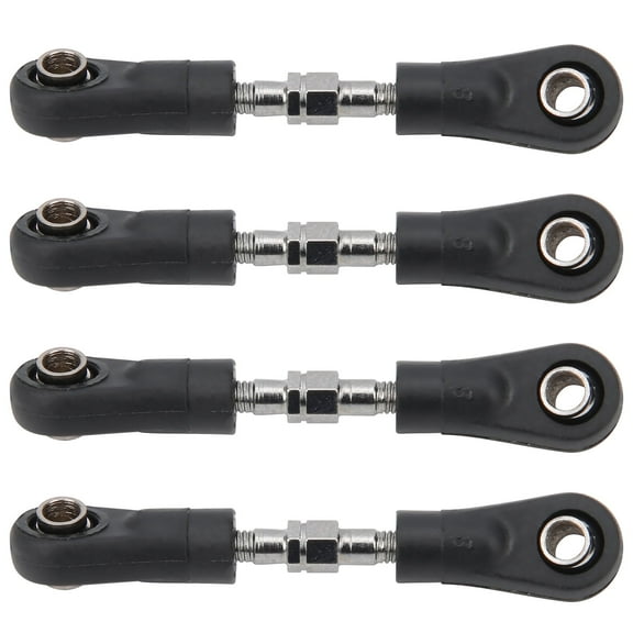 4Pcs Steering Tie Rod Set, Metal Plastic Rc Remote Control Car In Front Of The Connecting Rod, Car Replacement Accessories For 1  10-Square-Draw Sports Car