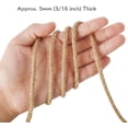 thumbnail image 3 of 5mm Jute Rope, 100 Feet 4Ply Twisted Heavy Duty and Thick Twine Rope for Gardening, Crafting, Bundling, Cat Scratching Post, Home Decor, Christmas Decorations, 3 of 8