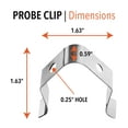 thumbnail image 3 of BBQ Butler Meat Thermometer Probe Holder - Ambient Temperature - 2 Clips, 3 of 6