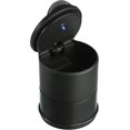 thumbnail image 1 of Cenicero Portavasos Plástico con Tapa y Luz LED - Accesorio Interior Coche - Camping Car - Luz LED - Porta Cigarros - Color Negro TUNC Sencillez, 1 of 5