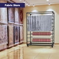 Tall Rug Display Rack Ztysn Fabric Vinyl Roll 16 Bar Metal Storage Rack Organizer,Heavy Duty ...