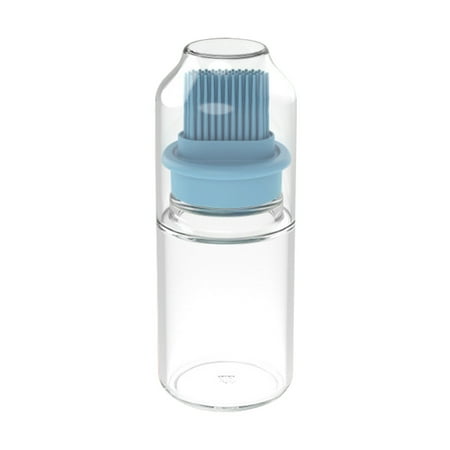 

Portable Oil Bottle with Brush Barbecue Baking BBQ Liquid Gadgets (Blue)