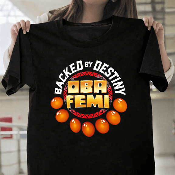 Oba Femi Backed By Destiny WWE NXT North American Champion Art Unisex T-Shirt, up to size 3XL.