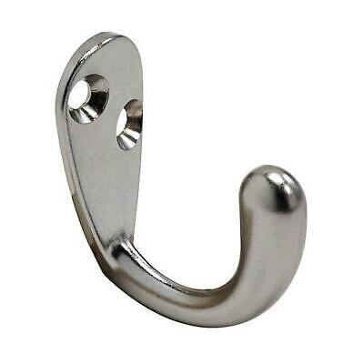 

2pk National Hardware N830-144 Single Prong Robe Hook 3 L Zinc Satin Chrome