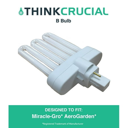 5 Projector Light Bulb - High Efficiency Miracle-Gro AeroGarden B Grow Bulb, Premium Fluorescent Light Projection, 7 x 5 x 4.25 in., Part # 970904-0200, 100340, by By Think Crucial