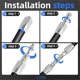 thumbnail image 4 of 4PCS Reusable Hydraulic Hose Fittings Repair Kit,1/2in3/4in Hydraulic Hose Fittings,Hydraulic Hose F, 4 of 5