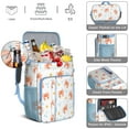 thumbnail image 5 of Backpack Cooler,Soft Backpack Coolers Insulated Leak Proof Travel Cooler Bag Waterproof Lunch Picnic Beach Work Trip Thermal Bag Drink Beverage Beer Bag Cooler Marine Adorable Crab, 5 of 6