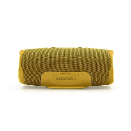 JBL - Charge 4 Portable Bluetooth Speaker - Yellow Mustard