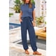 thumbnail image 5 of Conjunto Deportivo PRETTYGARDEN Verano 2 Piezas Azul Oscuro XXL, 5 of 8
