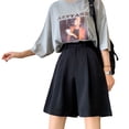 thumbnail image 2 of Minnieouse Pantalones cortos de verano Pantalones sueltos Hasta la rodilla Ropa de oficina Atractivo Moda Lavable Piel Cerrar Moda Streetwear Prendas para la parte inferior del cuerpo SG Minnieouse AP019327-04, 2 of 6