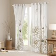 thumbnail image 2 of Manfei Rustic Floral Print Curtains for Living Room, Cartoon Bee Animal Blackout Curtains for Bedroom, Lodge Cabin Curtains Pack of 2 (42x63), Window Curtains Room Decor, 2 of 6